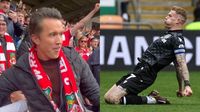 Rob McElhenney in attendance! Hollywood star joins travelling Wrexham fans to see vital League One victory against Blackpool as Red Dragons boost hopes of incredible promotion to Championship | Goal.com Australia